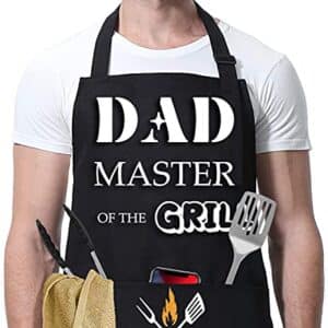 BBQ Schort voor Mannen β Zwart Waterdicht & Verstelbaar.