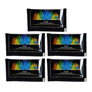 5 stuks gekleurde vlampakketten, 5 stuks 25 g poeder BBQ camping magische vuurpakketten vreugdevuur partij kleurrijke vlamkleur kleurstoffen, voor buiten kampvuren