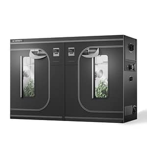 AC Infinity CLOUDLAB 816, Advance kweektent 10x5, dikste 1 inch stokken, 2000D Mylar canvas, in het laboratorium getest hoogste reflectiviteit, grootste ritsvenster, controllerplaat, 120" x 60" x 80