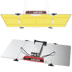 AGLEX K4000 Led-groeilicht, volledig spectrumlicht met UV IR, led-plantengroeilampen voor het zaaien, kweken van groenten en bloemen in de groei, 1,5 x 1,8 m