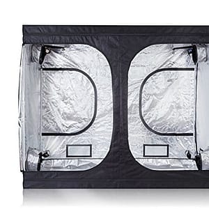 iPower 80"x80"x80" Hydrocultuur Waterbestendig Groeien Tent met Verwijderbare Vloer Tray voor Indoor Zaailing Plant Groeien