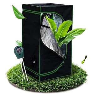Melko - Growbox 240 x 120 x 200 cm, set met 3-in-1 meetinstrument, licht- en waterdichte kweektent, extra sterke stof met reflecterende binnenfolie, kweektent voor hydrocultuur voor plantenteelt