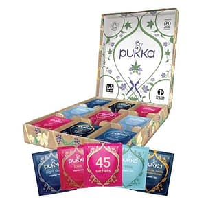 Pukka Herbs | Premium Relax Biologische Kruidenthee Selectie Geschenkset Doos | Perfect Om Te Kalmeren | 45 Theezakjes | 9 Smaken