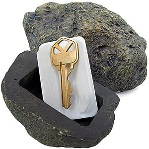 RamPro Hide-a-Spare-Key Fake Rock - Ziet eruit en voelt als echte steen - veilig voor buitentuin of tuin, geocaching (1)