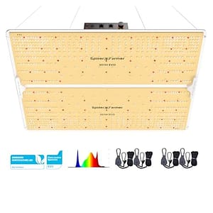 Spider Farmer SF4000, Samsung LM301H EVO Led Grow Light, Full Spectrum Plant Lights, 450W Dimbaar & Hoog rendement & Dieper Penetratie Commerciële Lampen voor zaailingen Veg & Bloom in 4x4 Grow Tent