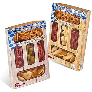 WURSTBARON® Salami Snack Selection Premium Set - Salami, Olijven, Kaas, Pretzels
